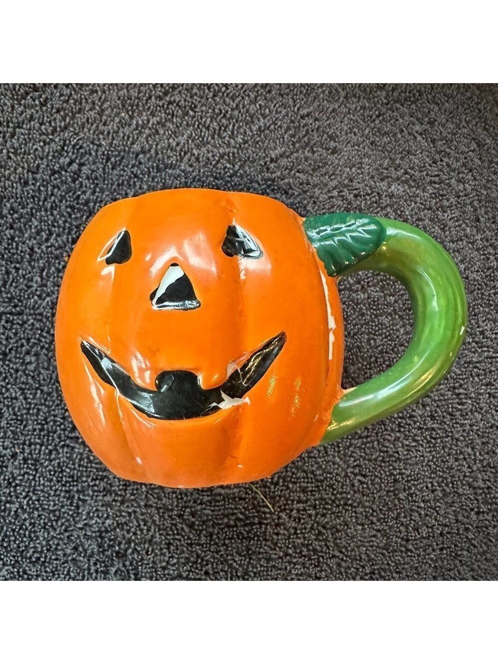 Vintage 1996 Halloween Decorative Teacups Jack-O-lanterns Set Of 5 - Picture 5 of 8
